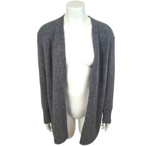 Madewell Wool Alpaca Cardigan Sweater Gray Womens Small Open Front Minimalist